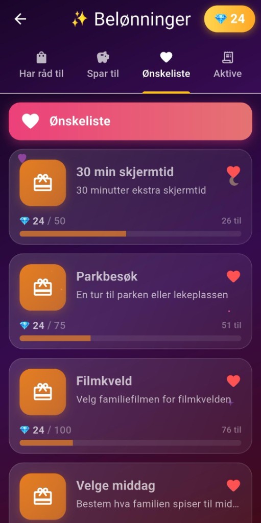 Belønninger som motiverer